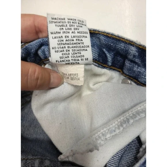 Vintage L E I jeans Sz 13 Med Wash Regular Fit‎ Flare Bottoms - Picture 6 of 12